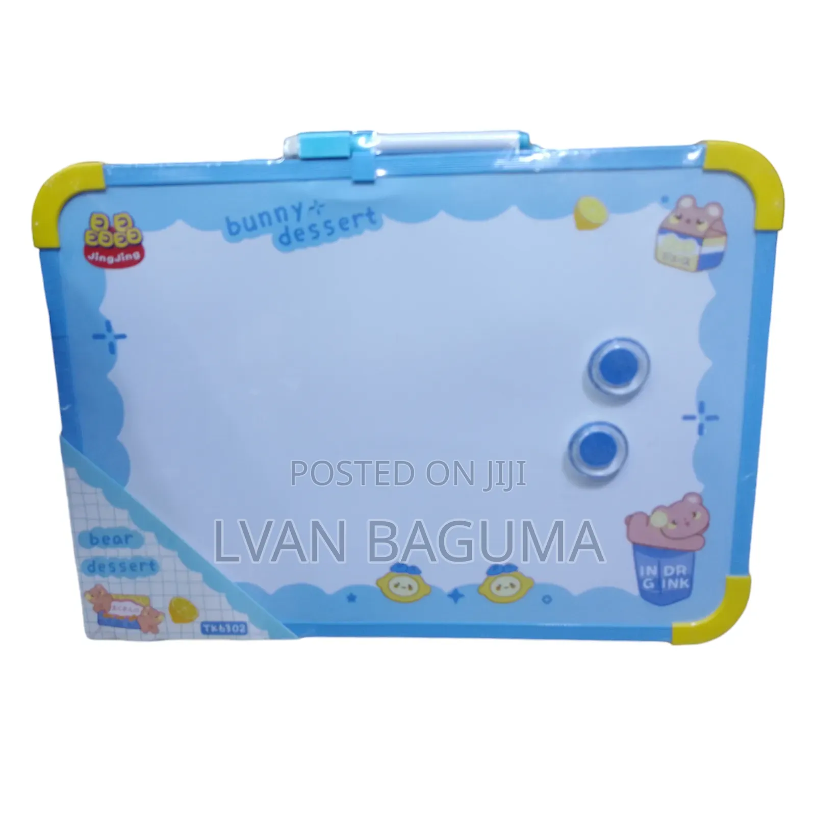 White Drawing Writing Board for Kids - Size 16 by 9 Inches