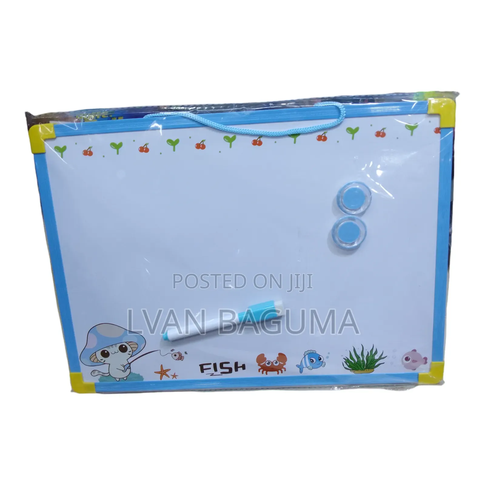 White Drawing Writing Board for Kids - Size 16 by 9 Inches