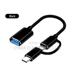2in1 Wired Otg Type C and Smart to Usb Female Adapter