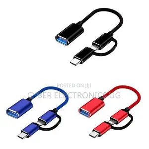 2in1 Wired Otg Type C and Smart to Usb Female Adapter