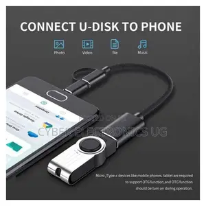 2in1 Wired Otg Type C and Smart to Usb Female Adapter