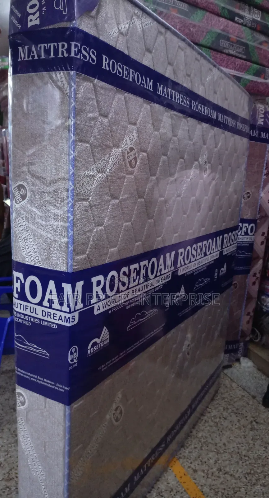 Mattress High Density 5x6x6 Inches Rosefoam