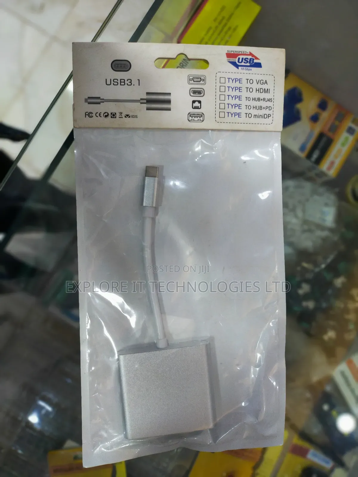 Type C to Type C+HDMI+USB