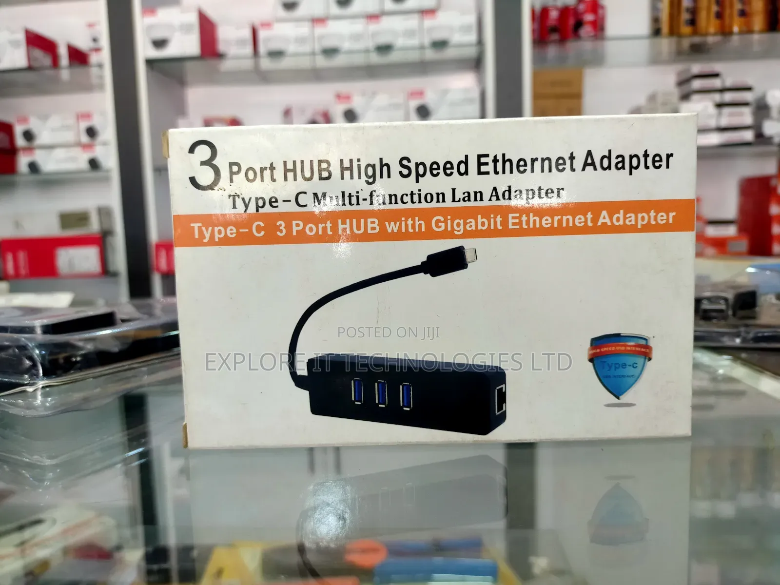 3 Port Hub High Speed Ethernet Adapter