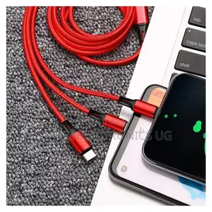 3 in 1 USB Cable Charging Cord for Type C, Smart and iPhone