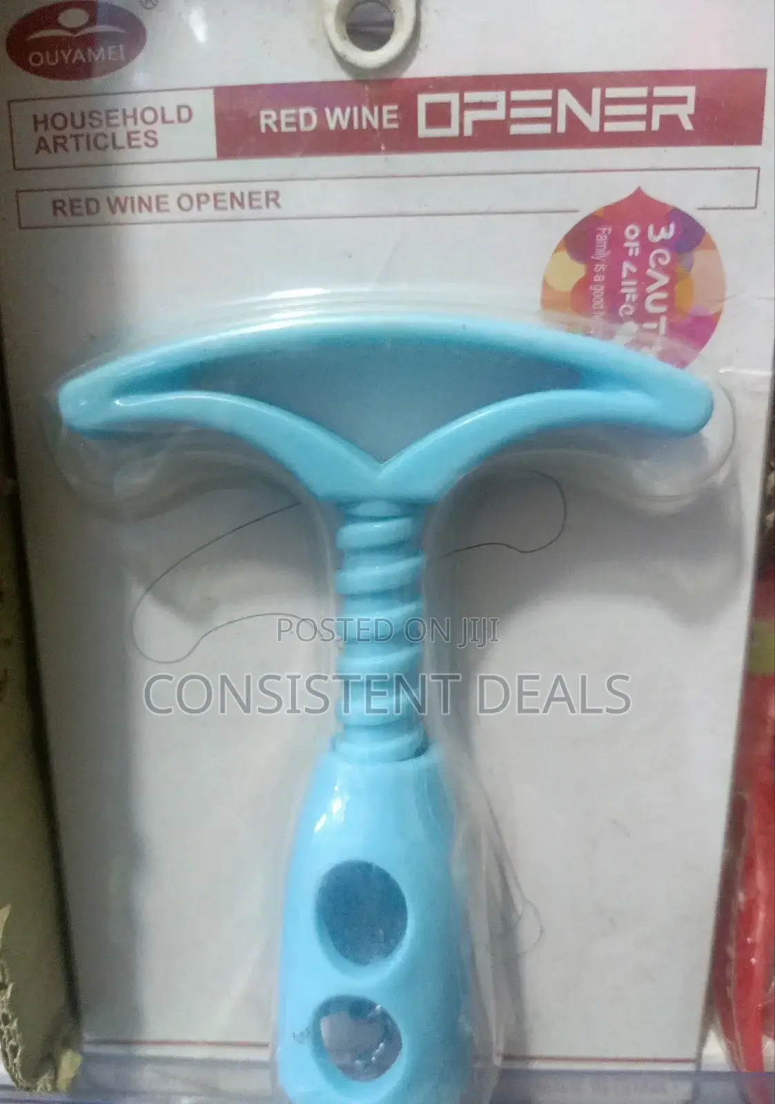 Plastic Manual Red Wine Opener