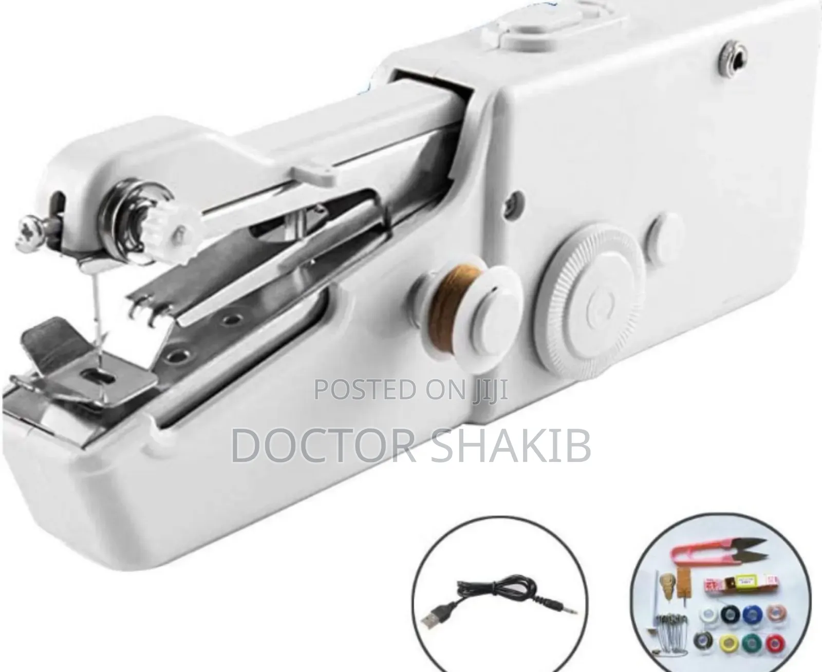 New Portable White Handheld Sewing Machine