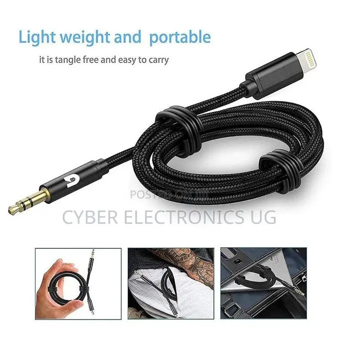 Aux Cable to iPhone Audio Aux Cable 3.5mm to Lightning