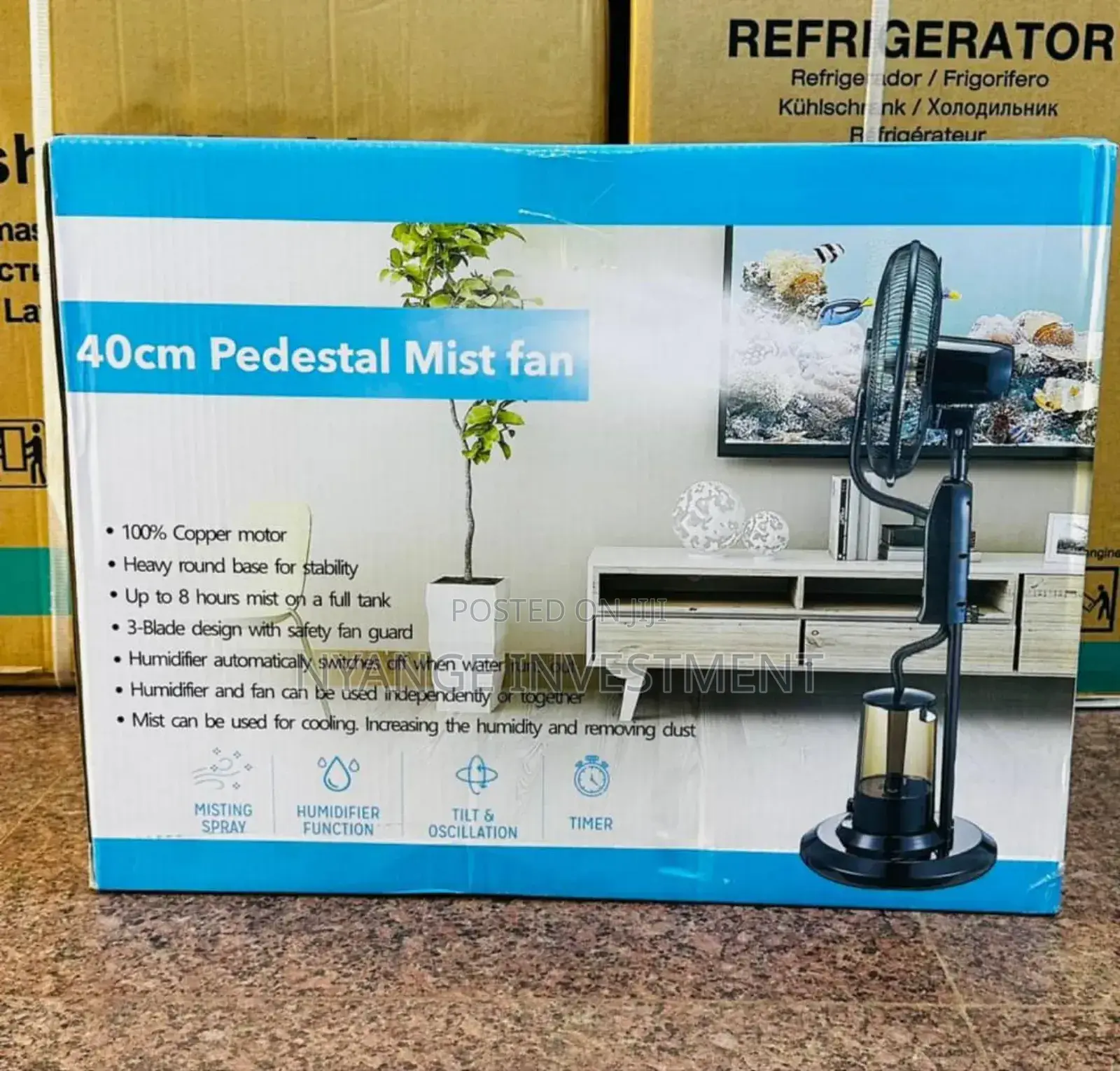 Pedestal Mist Fan . Mist Fa