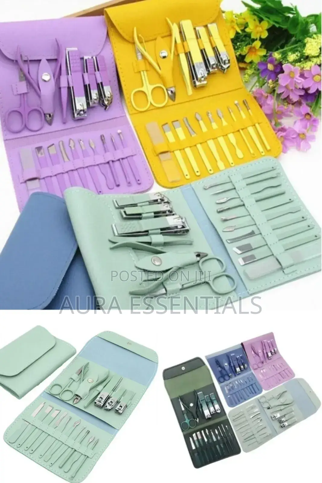 16pcs Stainless Steel Nail Care Tool.