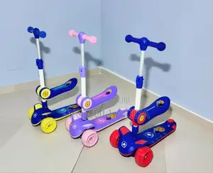 New Kids Folding Sitting/Sliding Skating Scooter With Lights