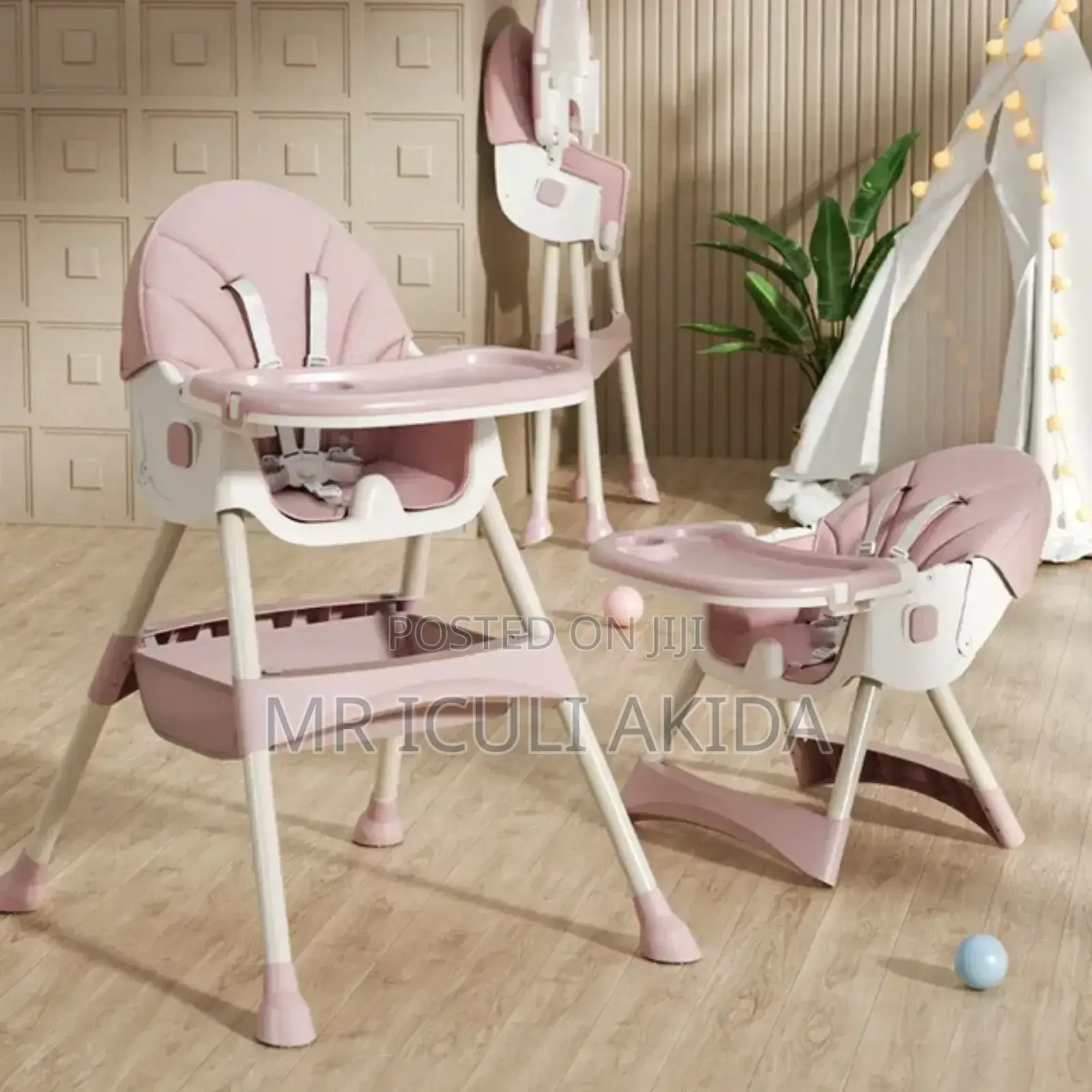 Baby Portable Feeding Table Chair With Removable Compartment