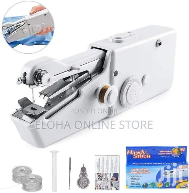 Mini Handheld Quick Stitch Sewing Machine White