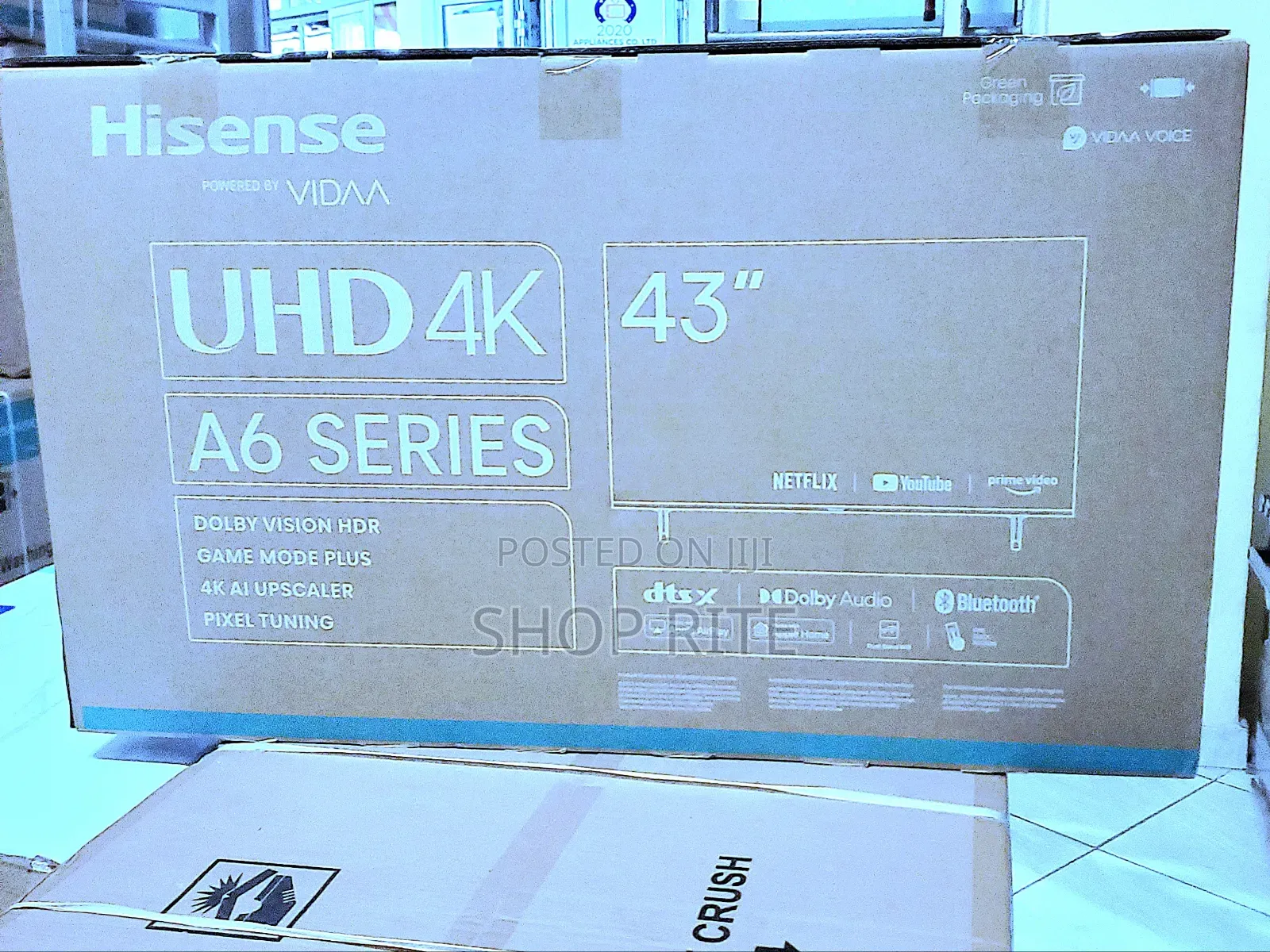 Brand New Hisense 43inches Uhd Smart A6 Series 4ktvs