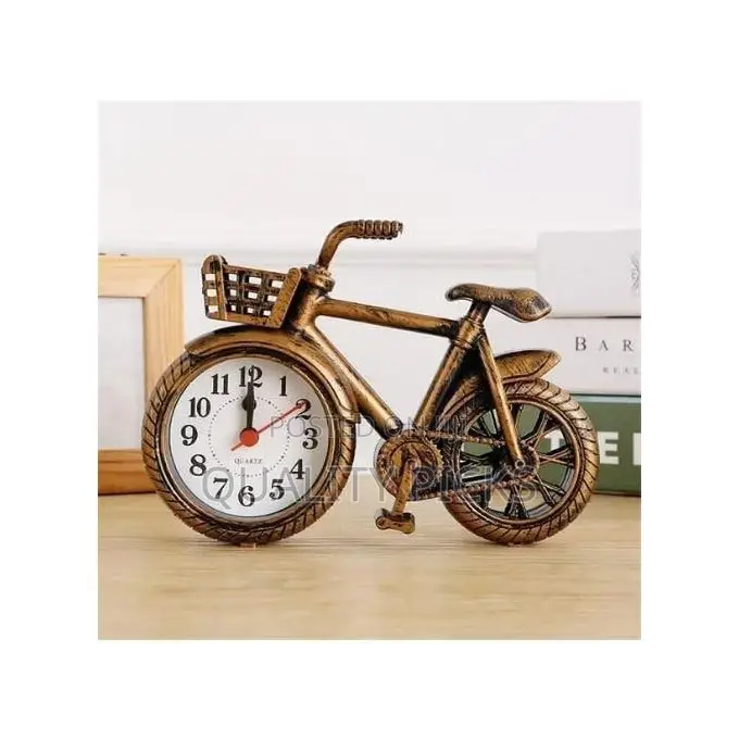 Bicycle Clock Retro Style Classic Small Decoration Bicycle