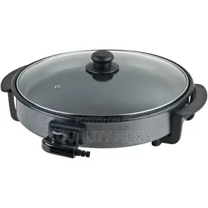 Electro Master 28cm 4cm Deep Electric Frying Pan With Cover