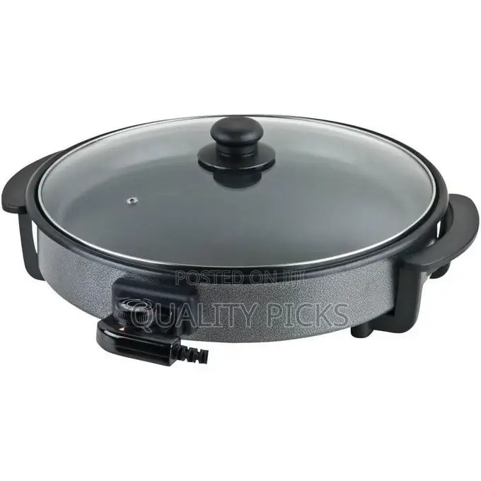 Electro Master 28cm 4cm Deep Electric Frying Pan With Cover