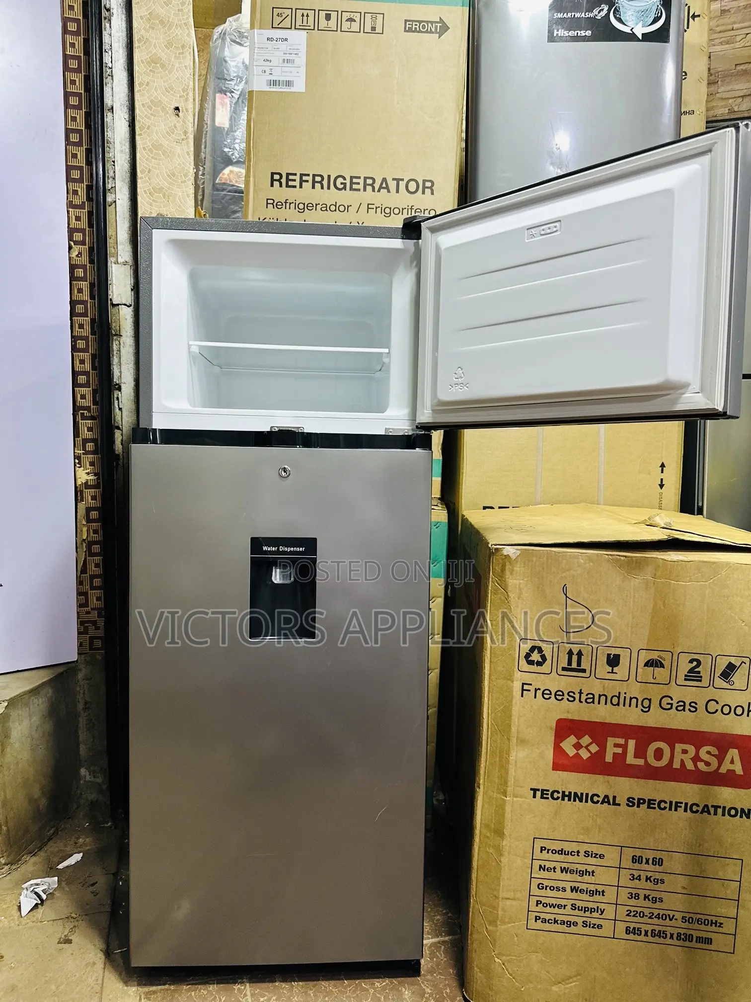Hisense 270L Double Door Fridge