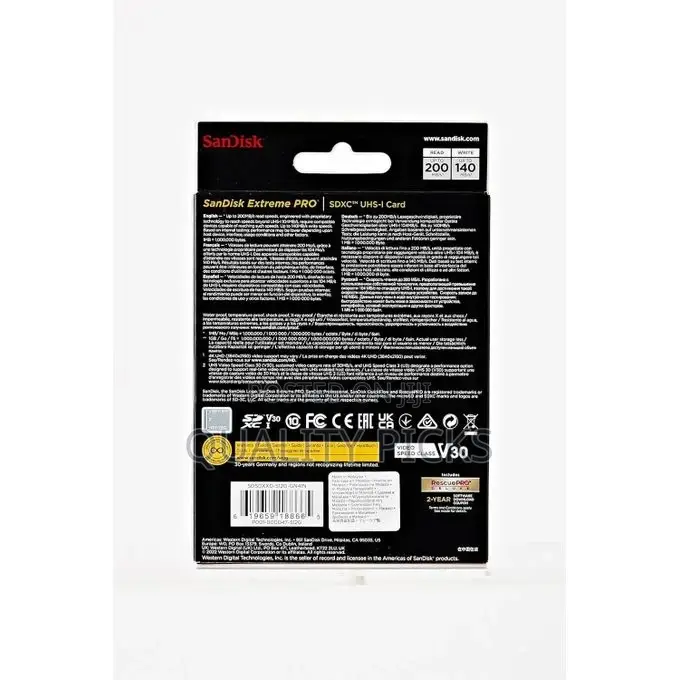 Sandisk 512GB Extreme PRO SDXC UHS-I Memory Card