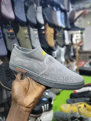 Photo - Gray Original Pull on Leopard Casual Shoes