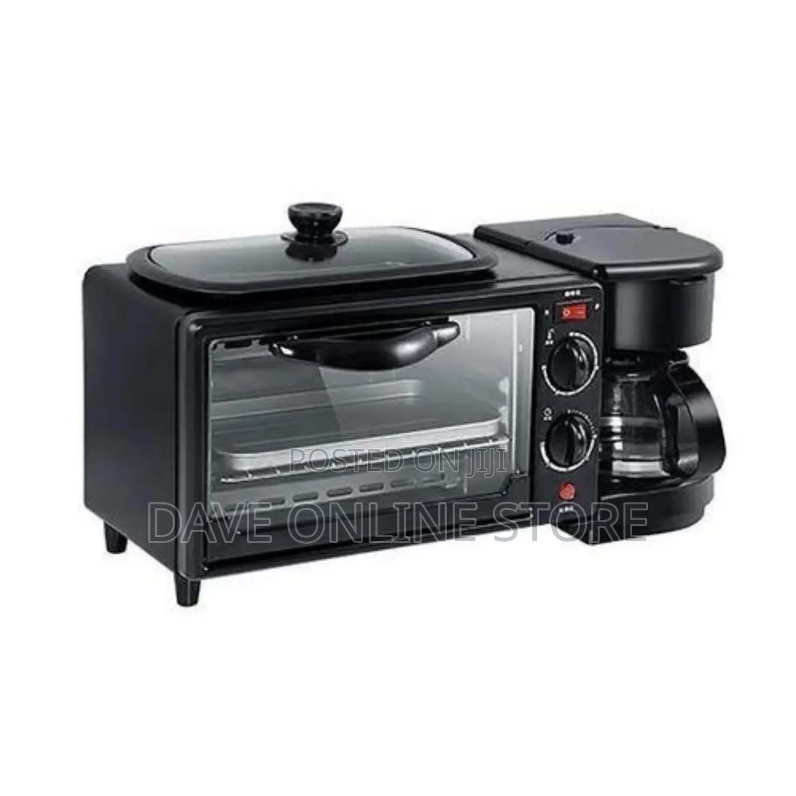 Hoffmans 3 in 1 Home Breakfast Machine Coffee Frying Pan
