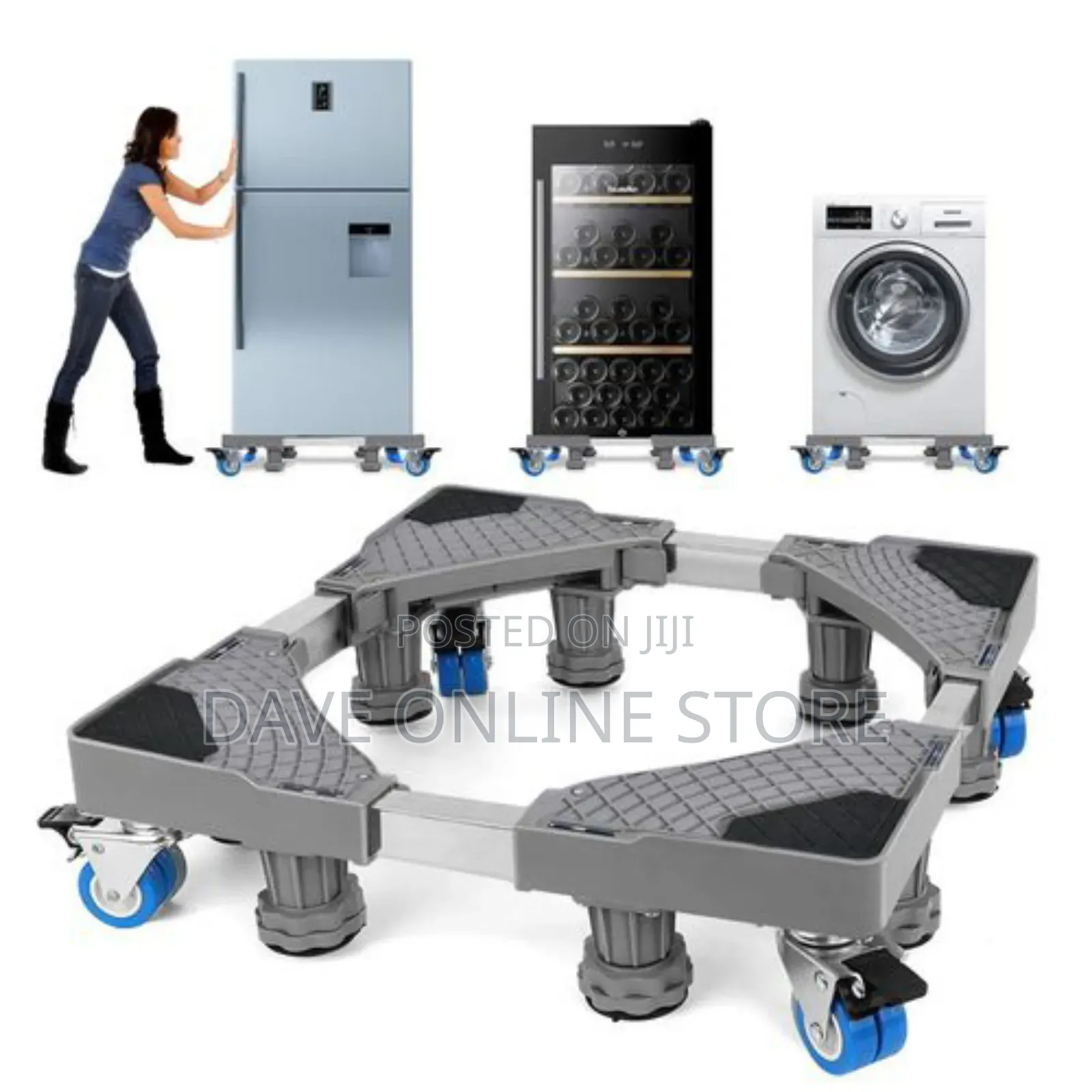 Heavy Duty Washing 4 Feet Adjustable Refrigerator Base