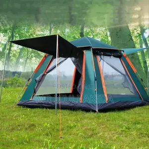 Photo - 4sleeper Automatic Camping Tent With 4doors a Mosquito Net