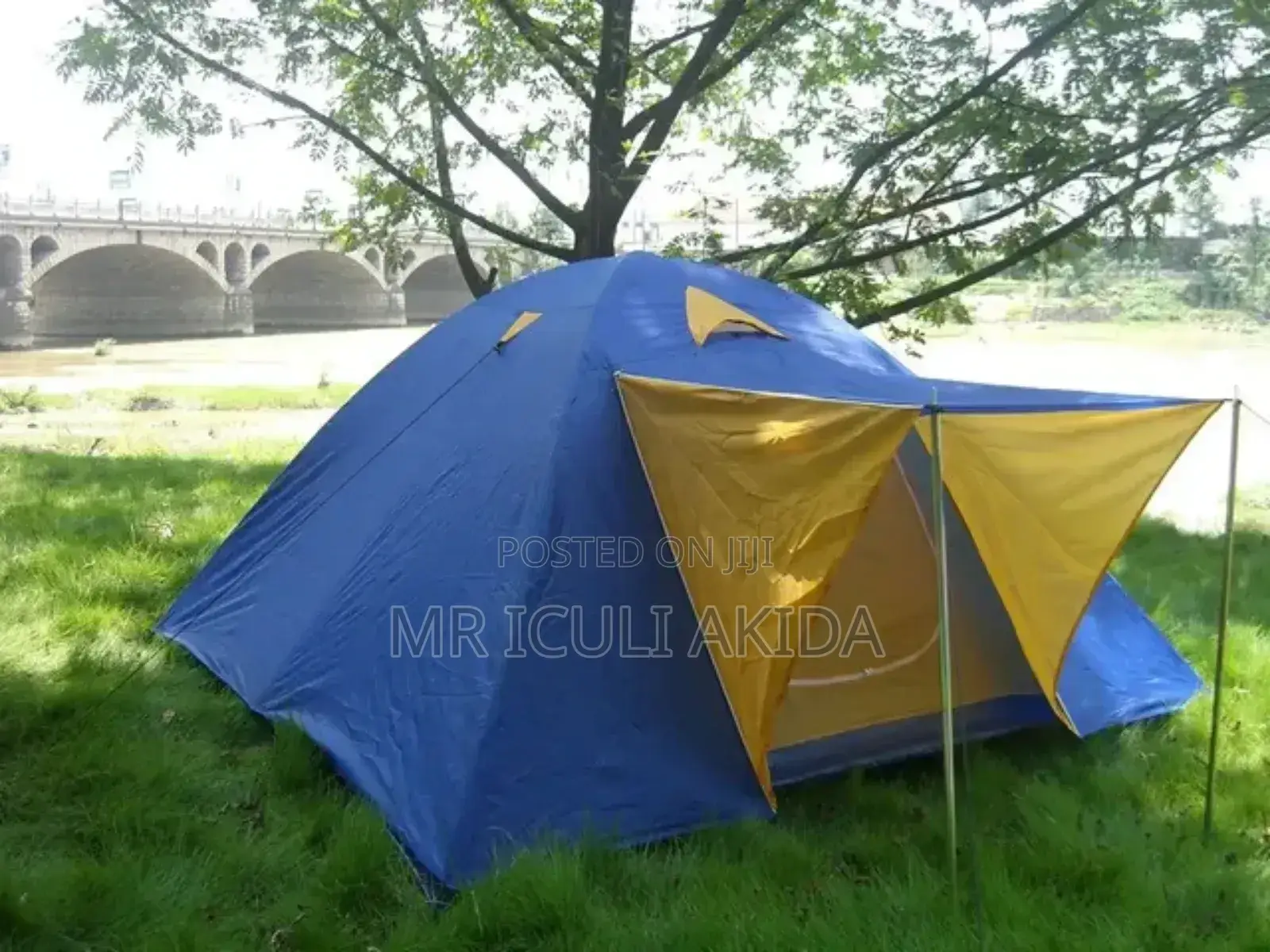 6people Manual Camping Tent With Waterproof Cover 2windows