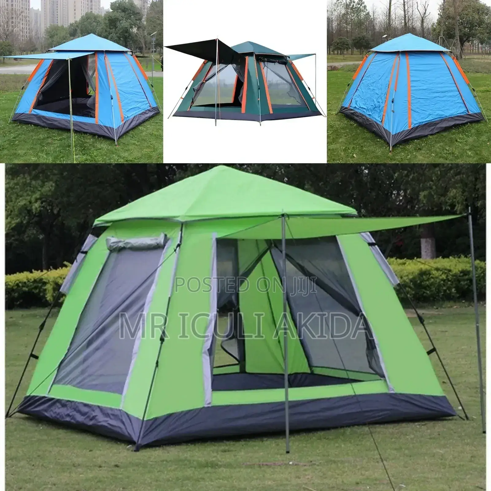 4sleeper Waterproof Automatic Camping Tent WTH Mosquito Net