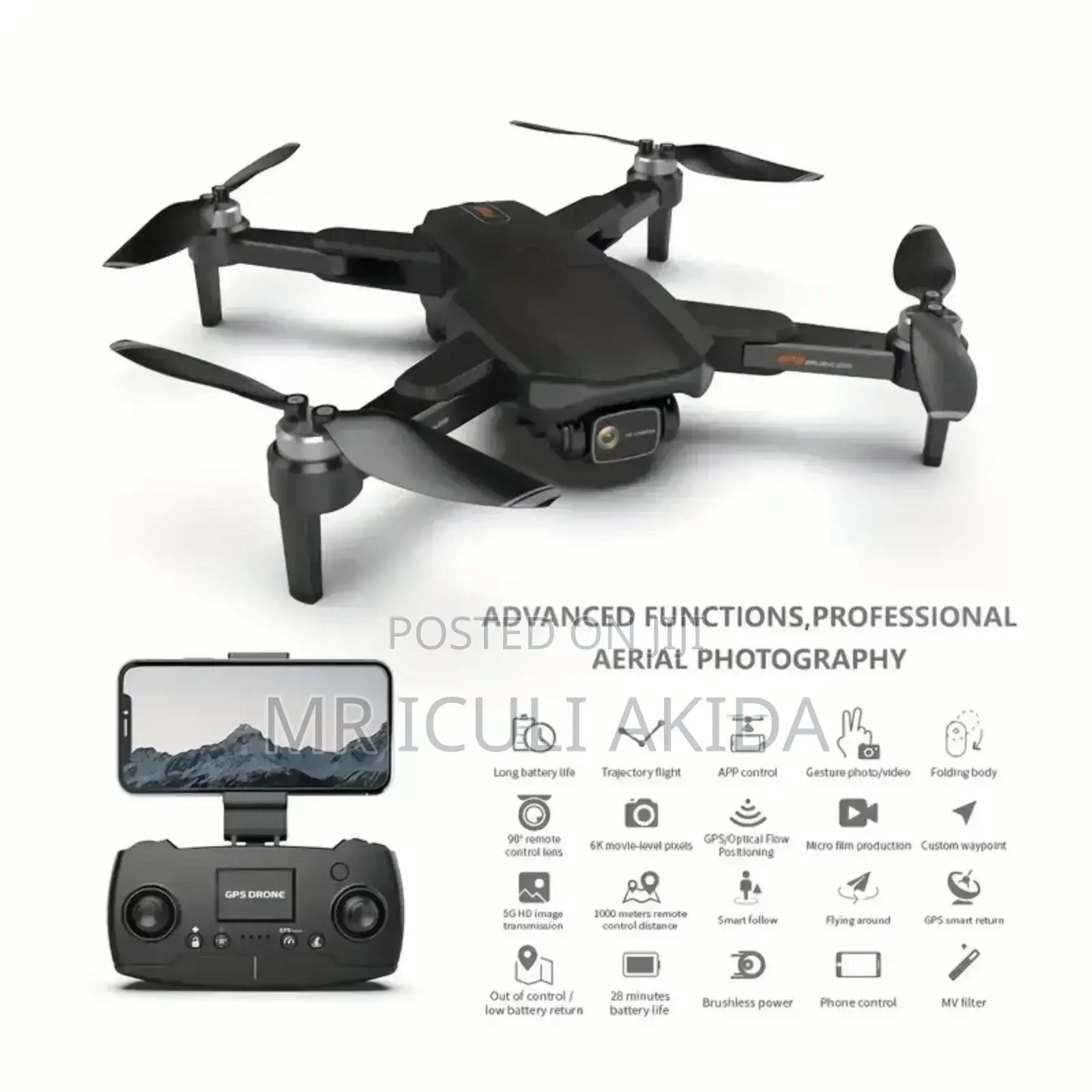 Drone F188 WTH Dual Camera 5G Remote Signal HD Image