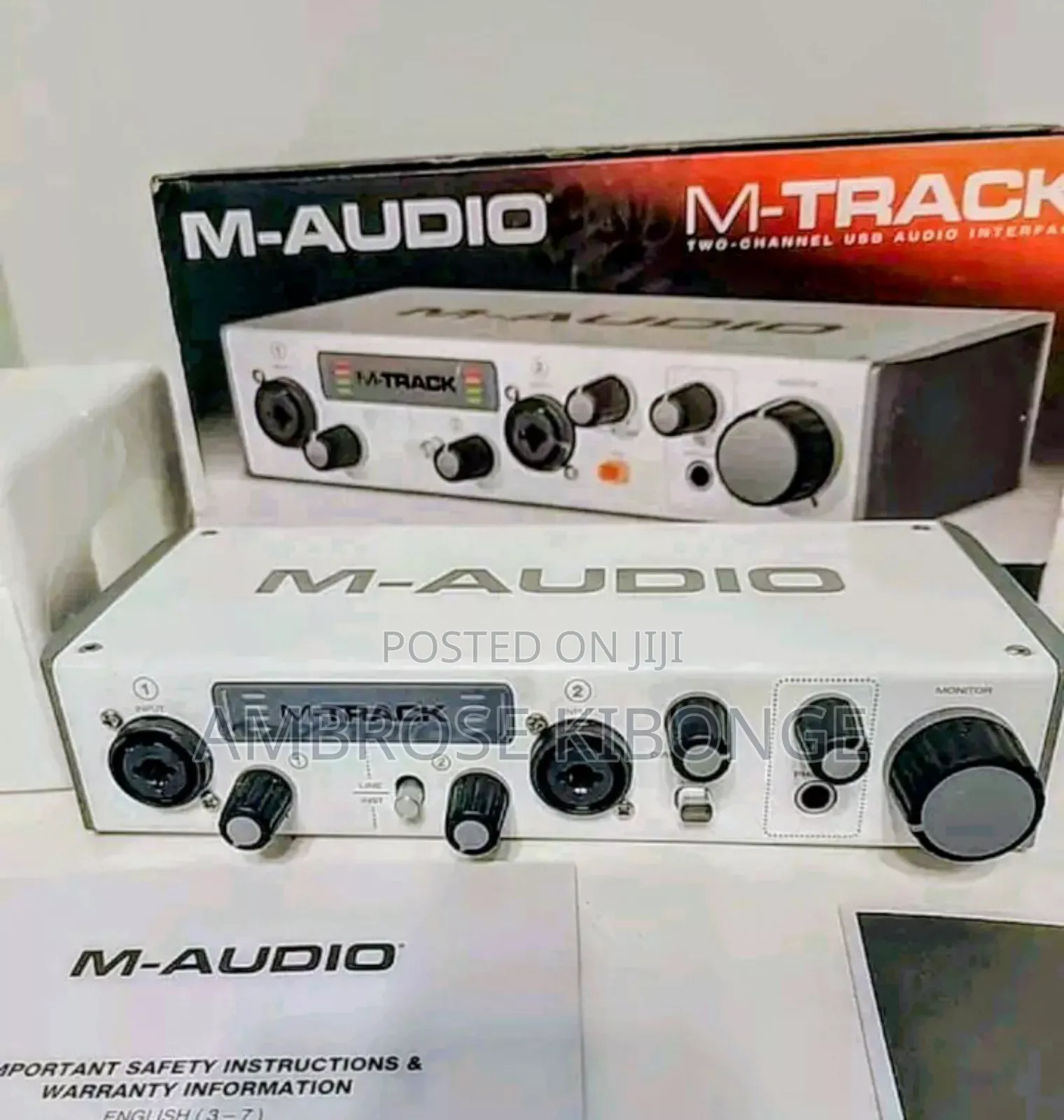 Original M-Audio M-Track Two Channel USB Sound Card Studio.