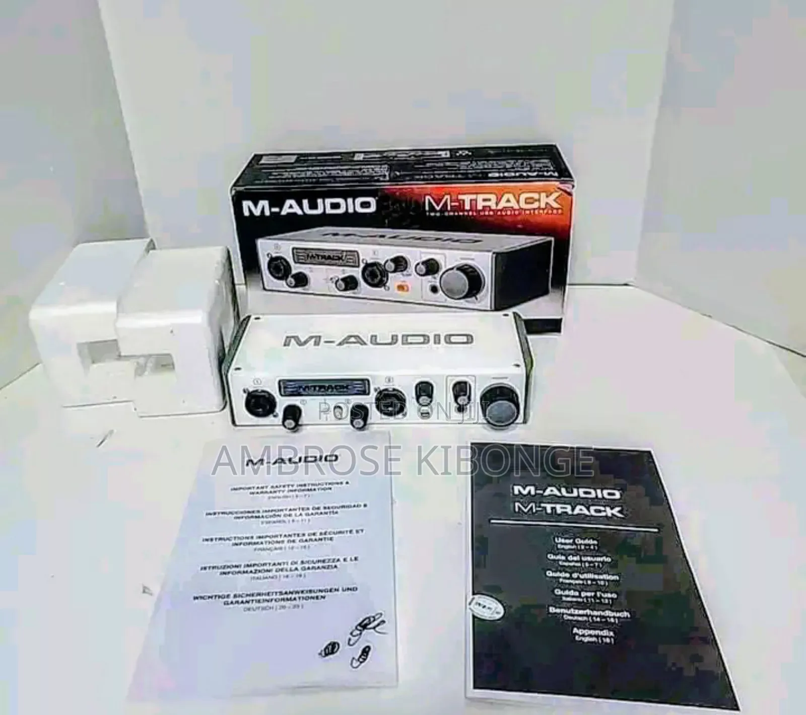 M-Audio M-Track Two Channels USB Sound Card Studio Recording