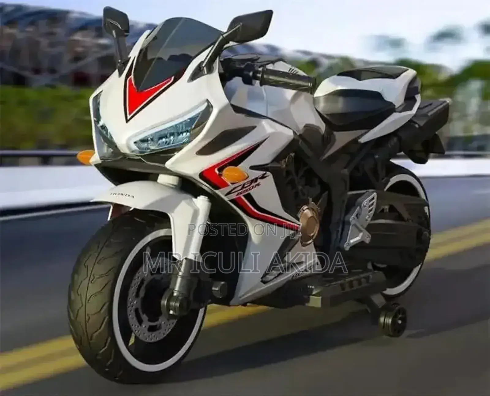12V Two-Wheel Mini Motorcycle for Children Ride-on Toy White