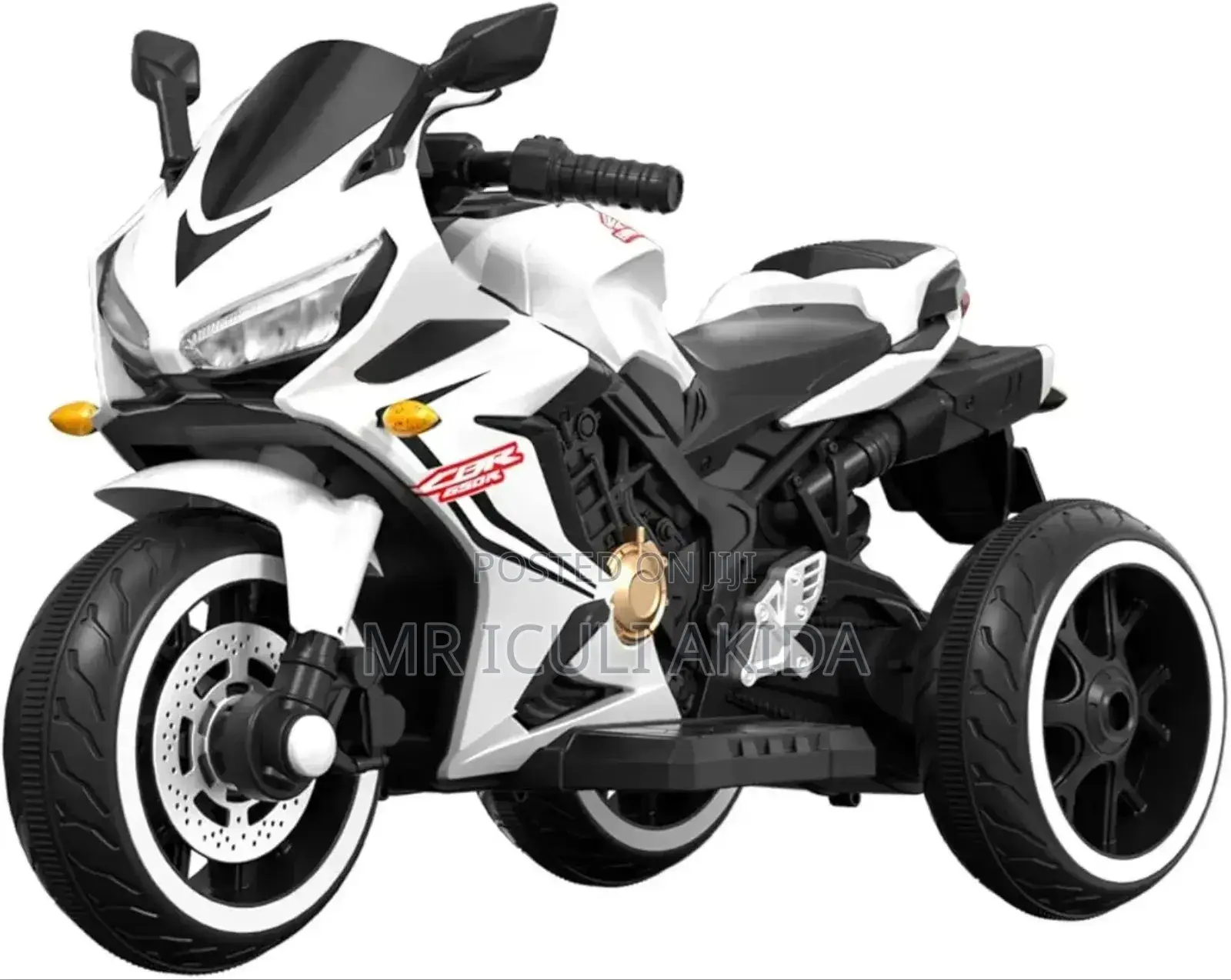 12V Two-Wheel Mini Motorcycle for Children Ride-on Toy White