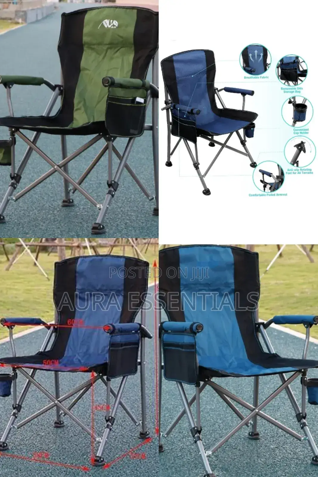 Folding Camping Chair Oversized Heavy Duty Chair