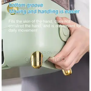 Rice Dispenser With Cup,Wall-Mounted 6 Grid Double Layer