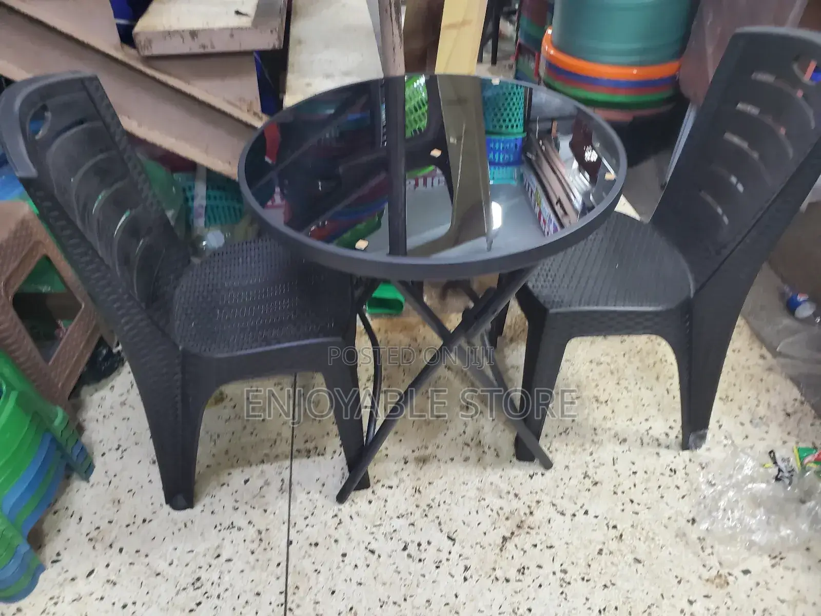 Foldable Table and 2 Chairs