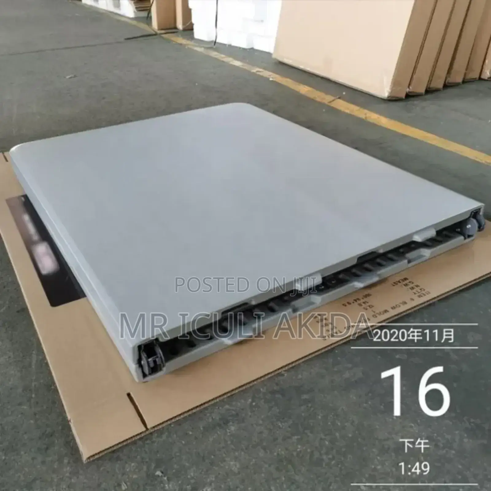 6ft THCK Plastic Folding Exhibition Table WTH Aluminium Legs