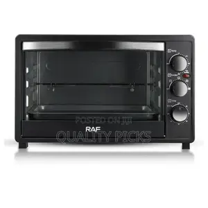 RAF 40 Litres Electric Oven Cooker Grill- Black