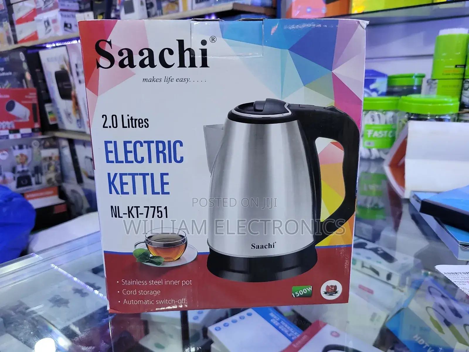 Stainless Saachi Electric Kettle/2l Electric Kettle
