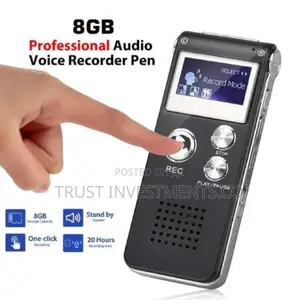 Rechargeable 8GB 650HR Digital Audiovoice Recorderdictaphone