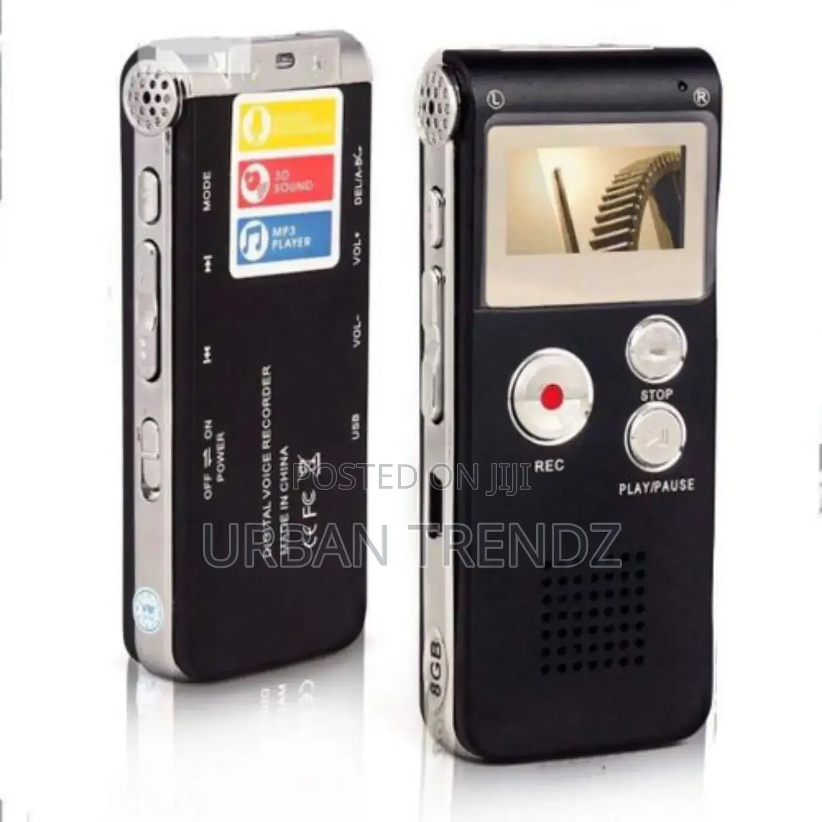 Rechargeable 8GB 650HR Digital Audiovoice Recorderdictaphone