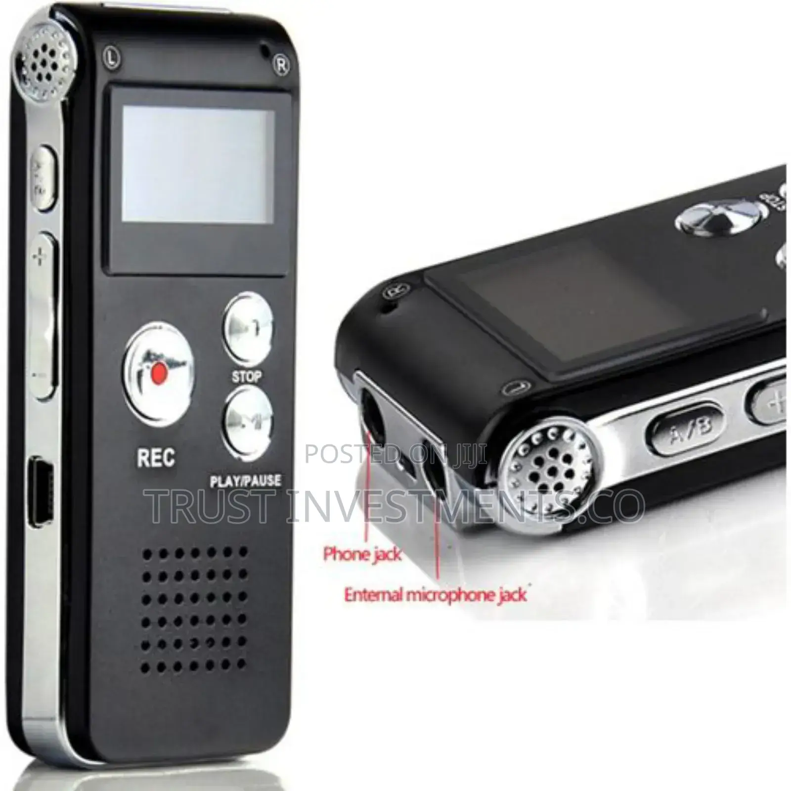 Rechargeable 8GB 650HR Digital Audiovoice Recorderdictaphone