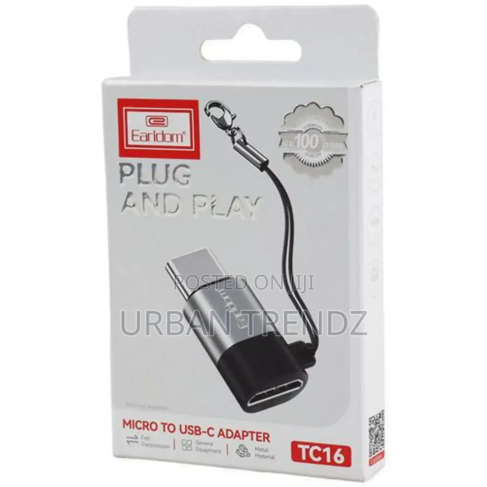 Earldom TC16 Type C to OTG Micro Cable, OTG Micro Usbadapter