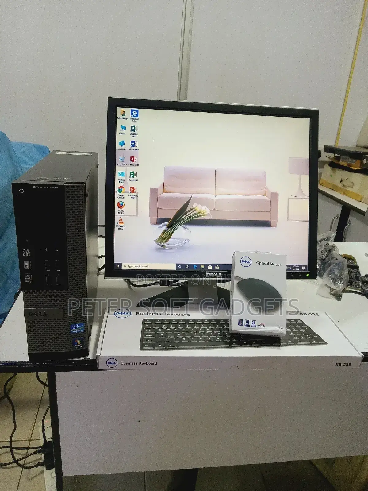 Desktop Computer Dell OptiPlex 7010 8GB Intel Core I5 HDD 500GB