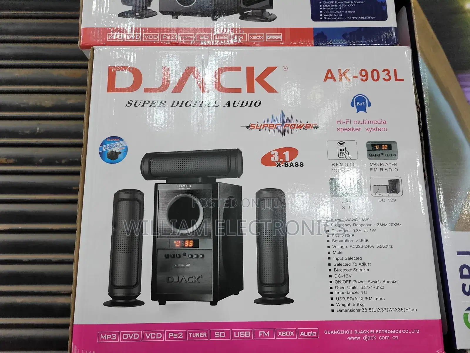 AK-903L 3.1 Channel Woofer/ Djack Audio Woofer