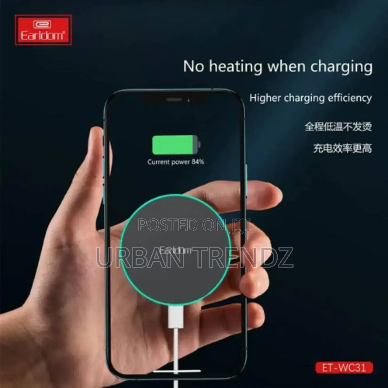 Earldom WC31 15W Aluminum Alloy Wireless Charging Pad Stand