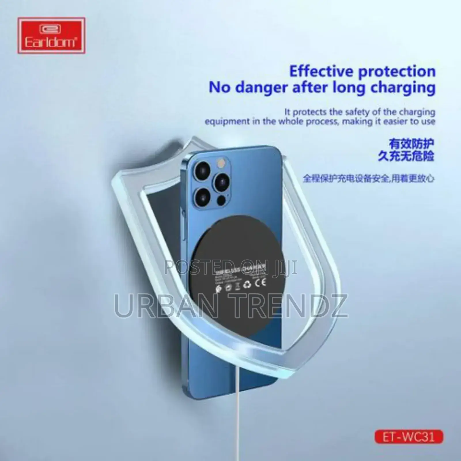 Earldom WC31 15W Aluminum Alloy Wireless Charging Pad Stand