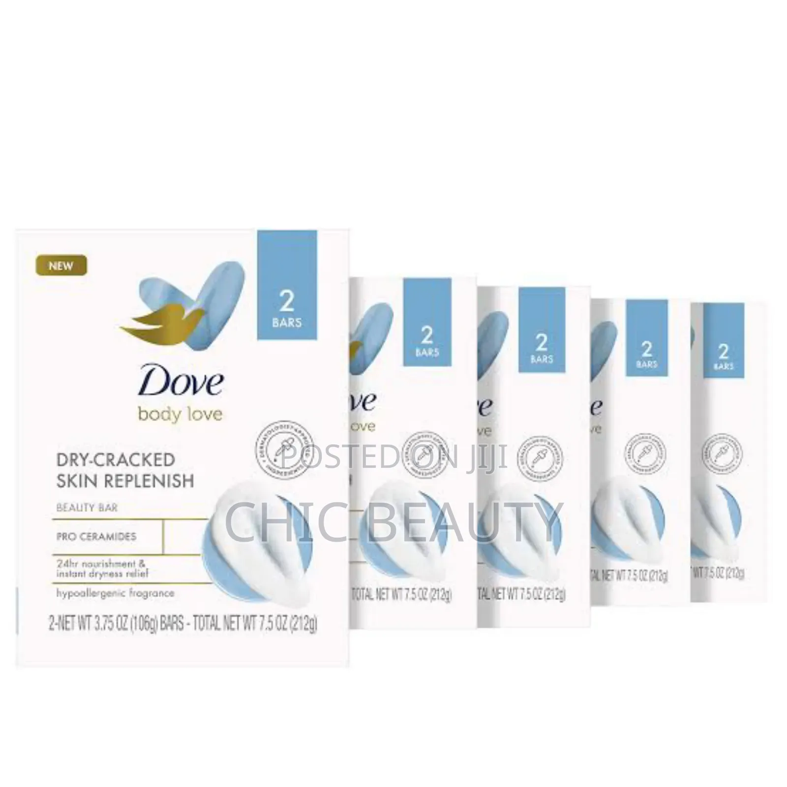 Dove Body Love,Beauty Soap Dry-Cracked Skin Replenish 106g