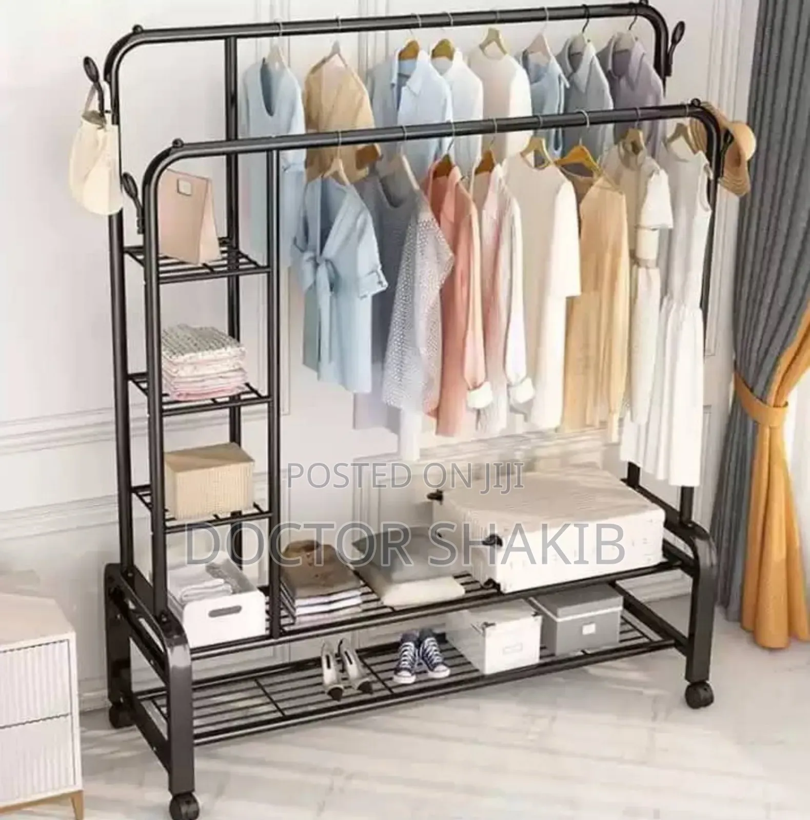 New Strong Stainless Steel Clothes Rack and Organizer